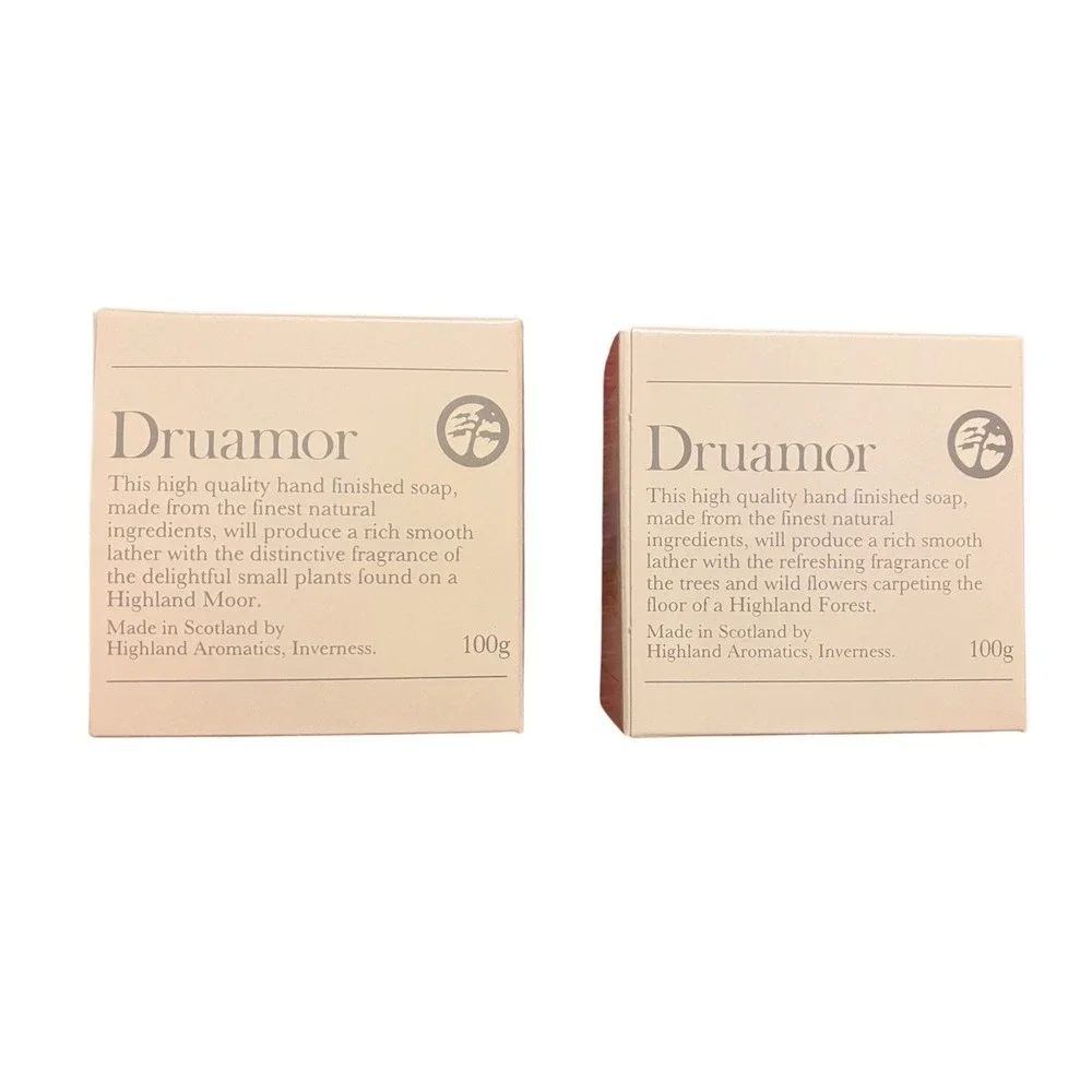 Druamor Scottish Highland Scented‎ Soap GIFT SET OF 2 Sealed New